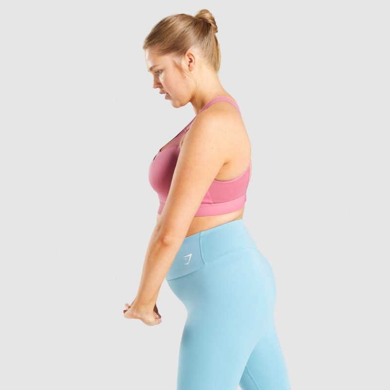 Sujetador Deportivo Gymshark Open Back Entrenamiento Rosas | 83NVYBFSQ
