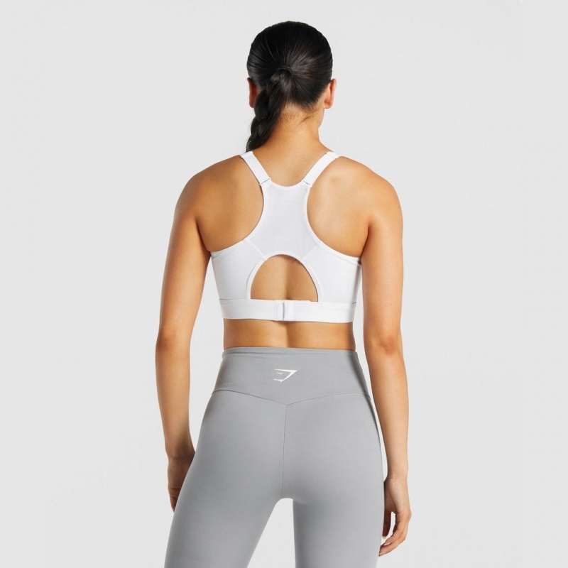 Sujetador Deportivo Gymshark Racer Back Entrenamiento Blancas | 36GOSNWER