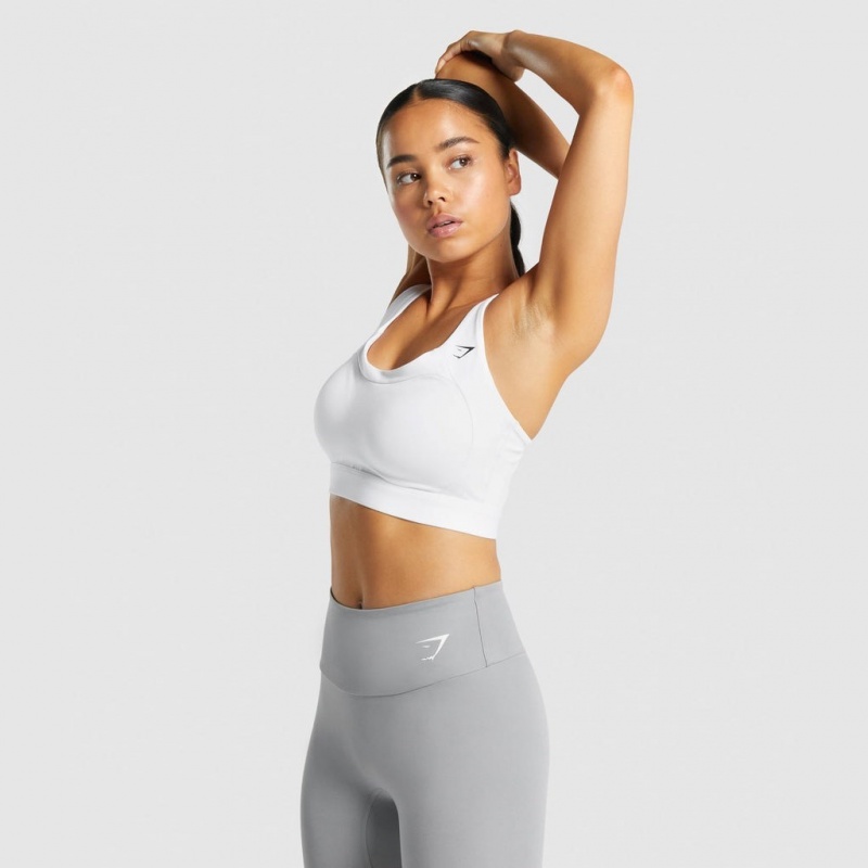 Sujetador Deportivo Gymshark Racer Back Entrenamiento Blancas | 36GOSNWER