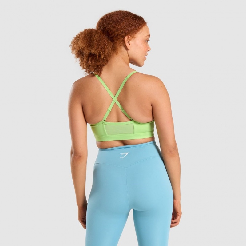 Sujetador Deportivo Gymshark Ruched Entrenamiento Verde | 57BAXLZDU