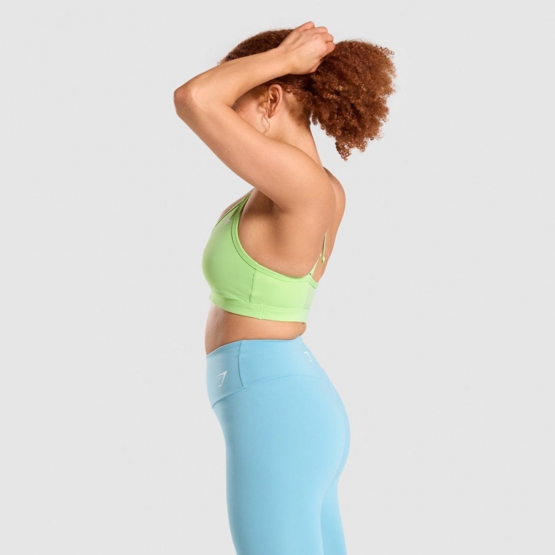 Sujetador Deportivo Gymshark Ruched Entrenamiento Verde | 57BAXLZDU