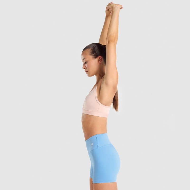 Sujetador Deportivo Gymshark Ruched Entrenamiento Rosas Claro | 20LASNYFV