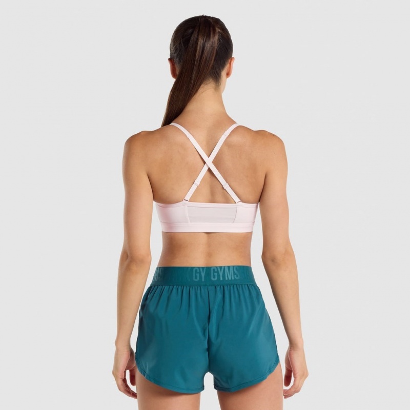 Sujetador Deportivo Gymshark Ruched Entrenamiento Creme | 08ASCEWOQ