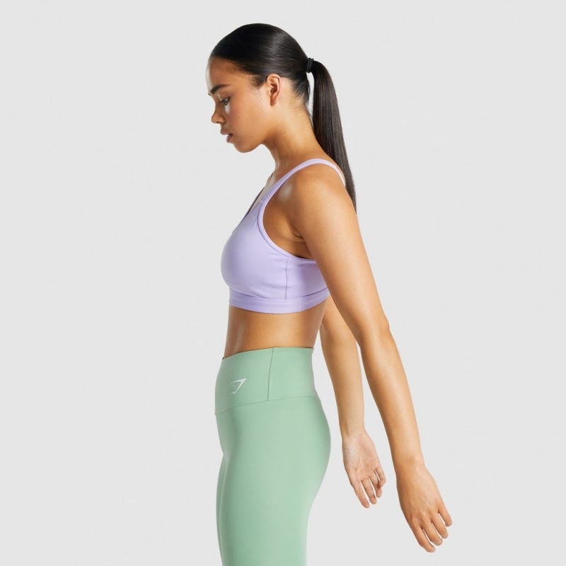 Sujetador Deportivo Gymshark Scoop Neck Entrenamiento Moradas Claro | 52ZCDBUXP