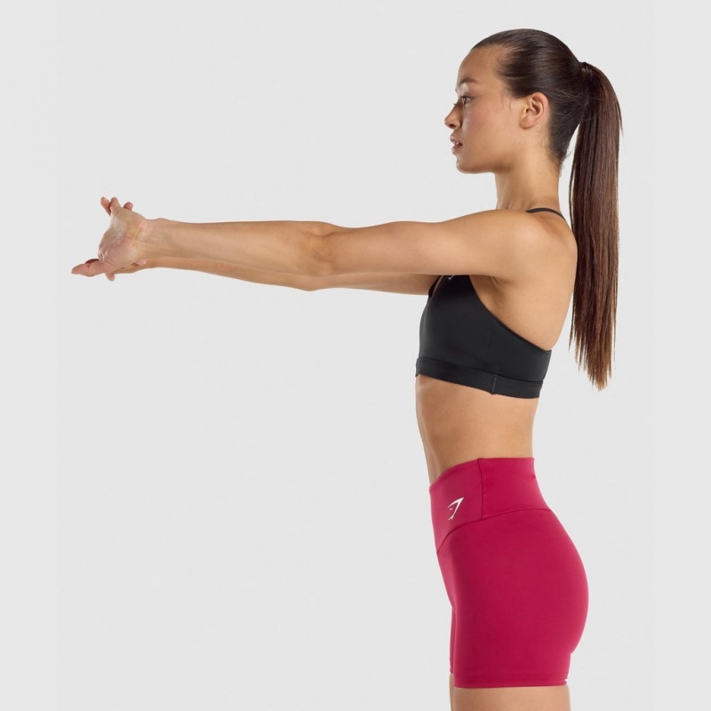 Sujetador Deportivo Gymshark V Neck Entrenamiento Negras | 68IHFWNME