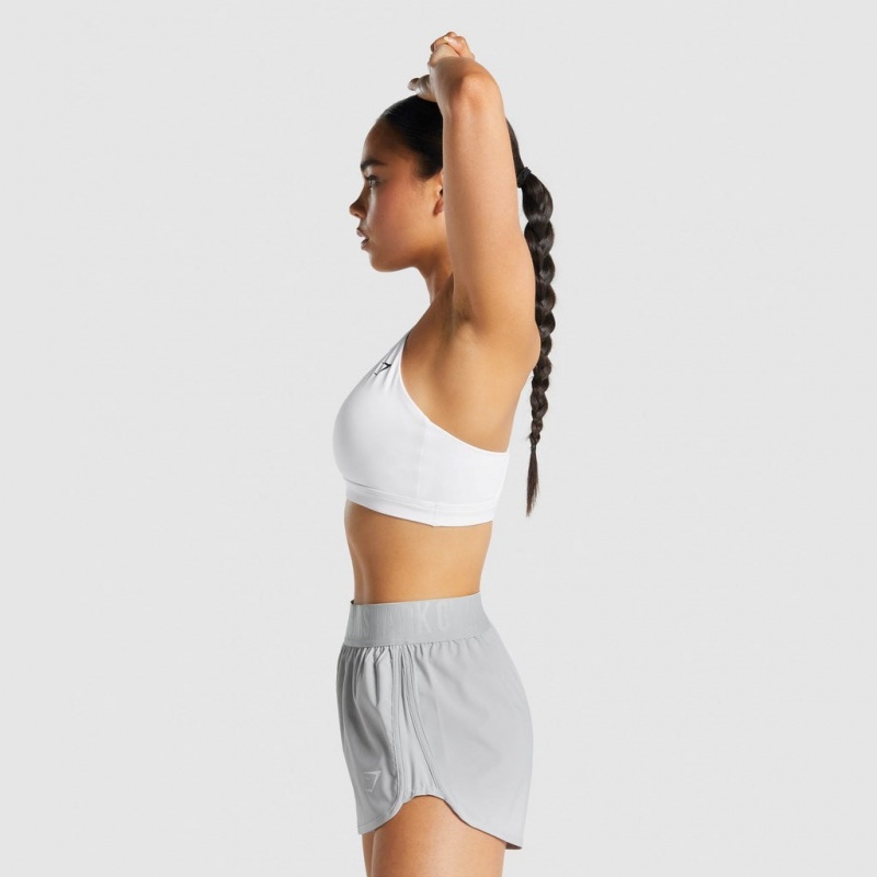 Sujetador Deportivo Gymshark V Neck Entrenamiento Blancas | 32EYOUNJX