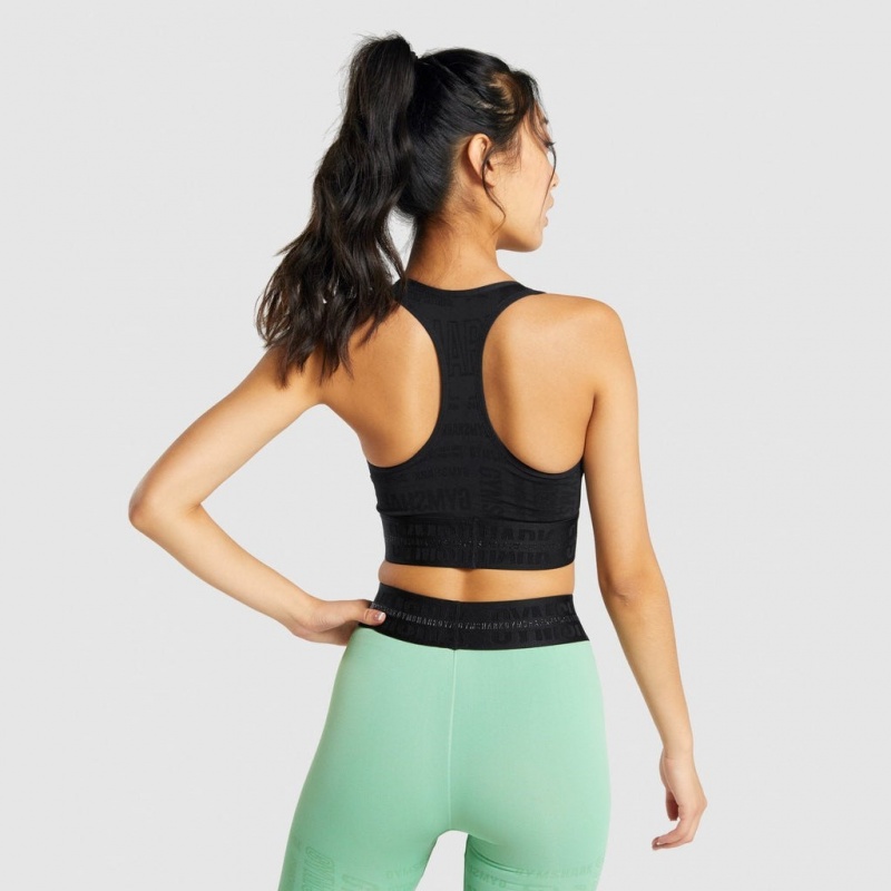 Sujetador Deportivo Gymshark Vision Negras | 35NZBXTAJ