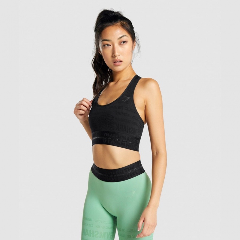 Sujetador Deportivo Gymshark Vision Negras | 35NZBXTAJ