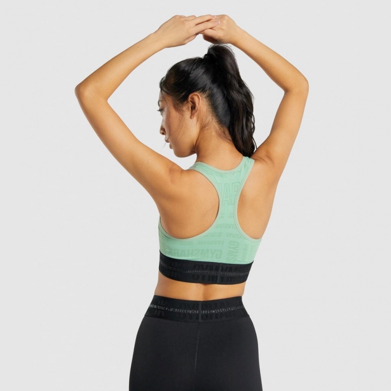 Sujetador Deportivo Gymshark Vision Verde | 59EXGWIUD