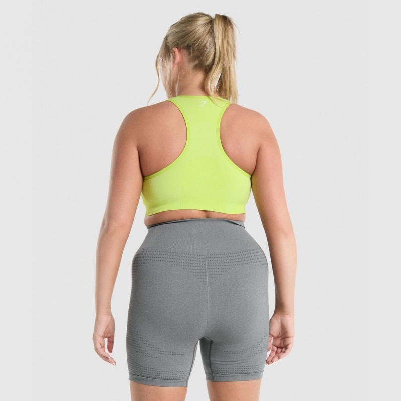 Sujetador Deportivo Gymshark Vital Seamless 2.0 Amarillo | 80ODCGUBK