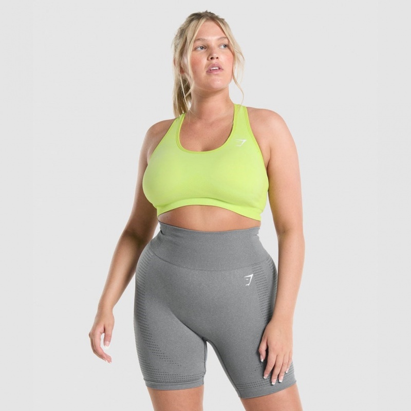 Sujetador Deportivo Gymshark Vital Seamless 2.0 Amarillo | 80ODCGUBK