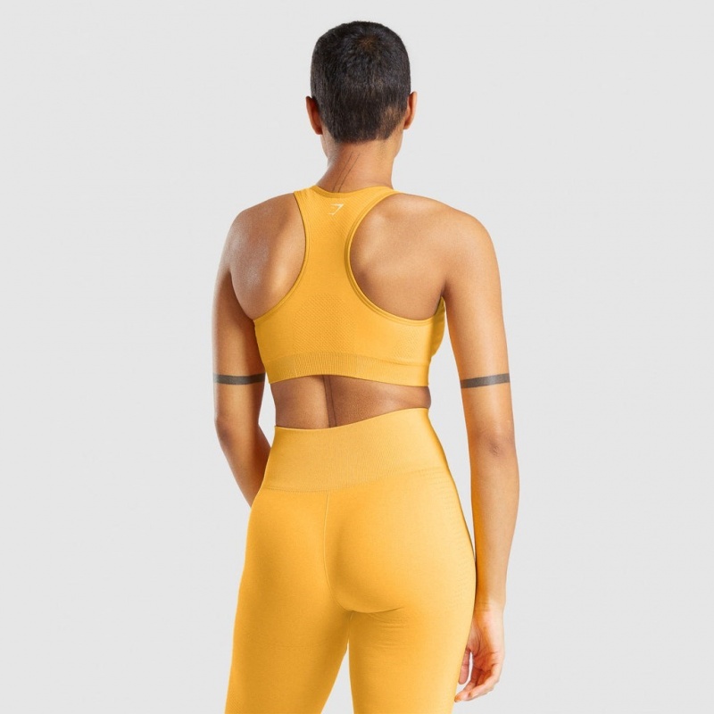 Sujetador Deportivo Gymshark Vital Seamless 2.0 Amarillo | 71ZPIUOXH