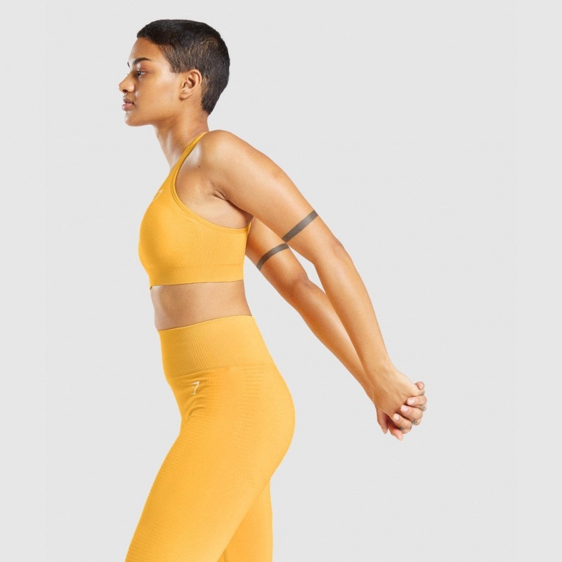 Sujetador Deportivo Gymshark Vital Seamless 2.0 Amarillo | 71ZPIUOXH