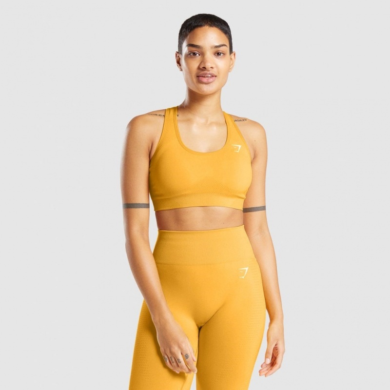 Sujetador Deportivo Gymshark Vital Seamless 2.0 Amarillo | 71ZPIUOXH