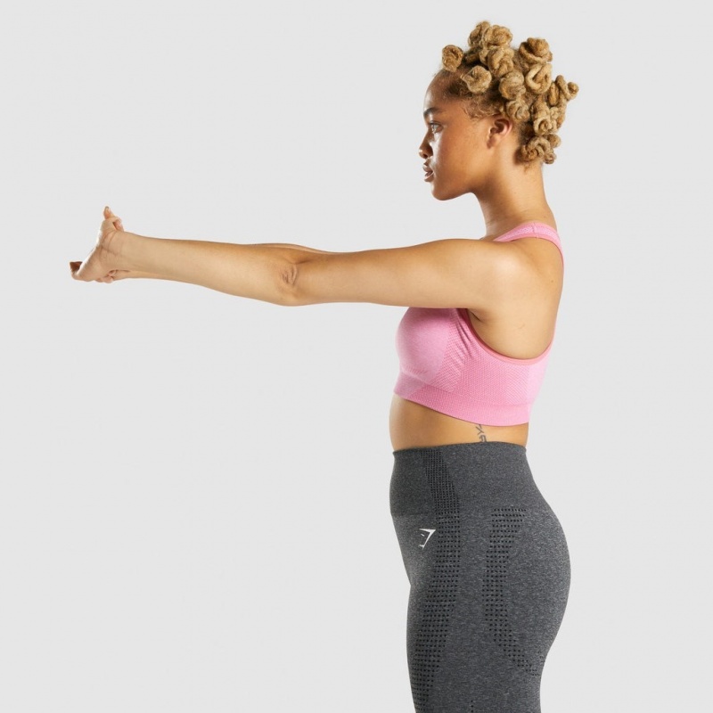 Sujetador Deportivo Gymshark Vital Seamless 2.0 Rosas | 75TSVNYDR