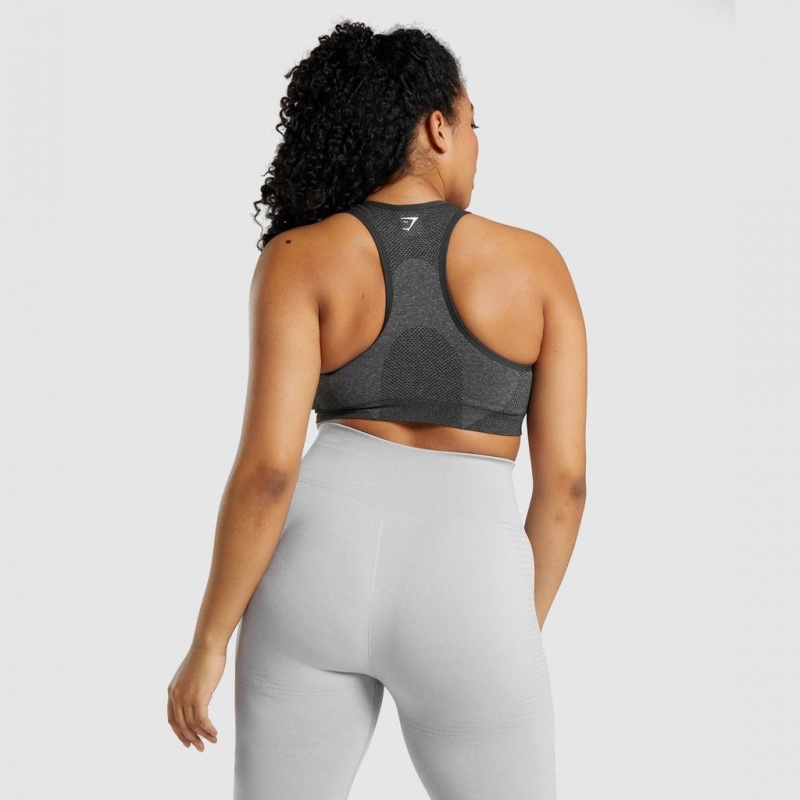Sujetador Deportivo Gymshark Vital Seamless 2.0 Charcoal Marl | 25NLTRHPQ