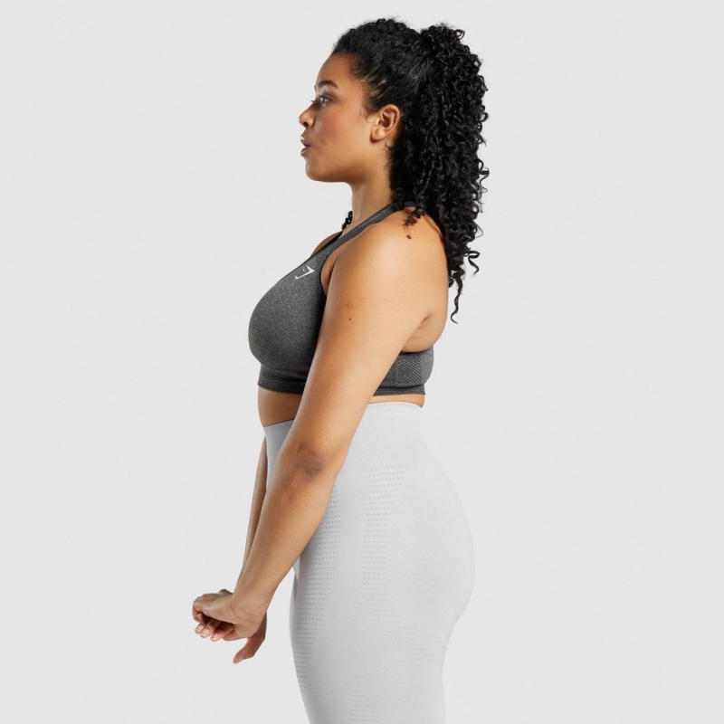 Sujetador Deportivo Gymshark Vital Seamless 2.0 Charcoal Marl | 25NLTRHPQ