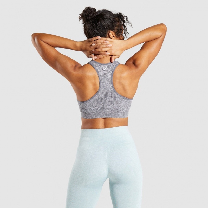 Sujetador Deportivo Gymshark Vital Seamless Gris | 57OPBMKQN
