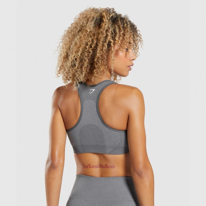 Sujetador Deportivo Gymshark Vital Seamless 2.0 Gris | 76EUZCRWL