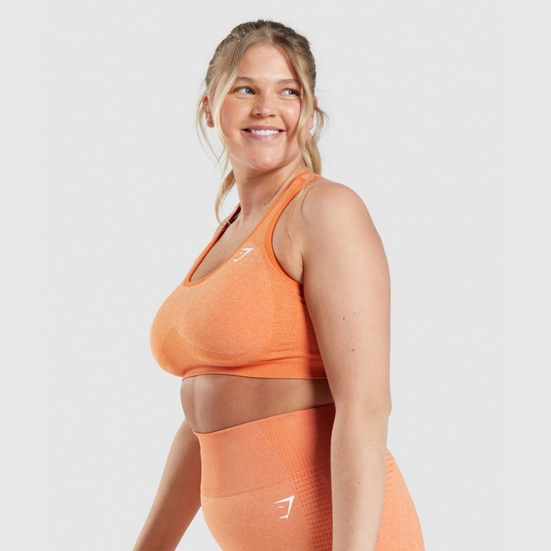 Sujetador Deportivo Gymshark Vital Seamless 2.0 Albaricoque Naranjas | 32JQFANTX