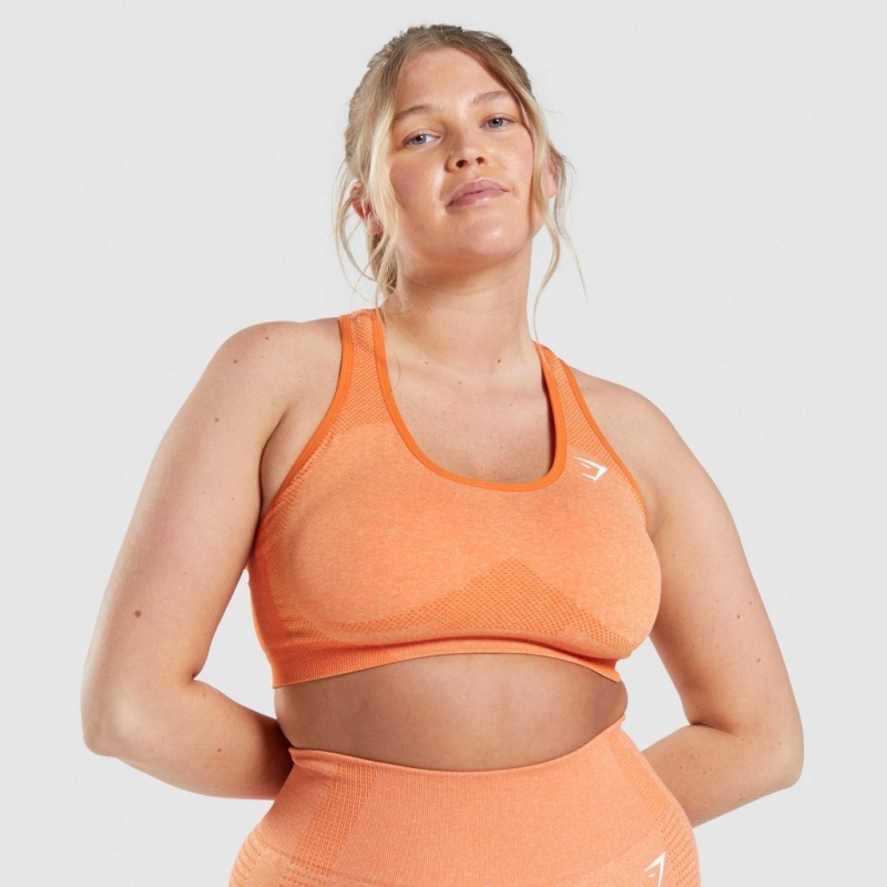 Sujetador Deportivo Gymshark Vital Seamless 2.0 Albaricoque Naranjas | 32JQFANTX