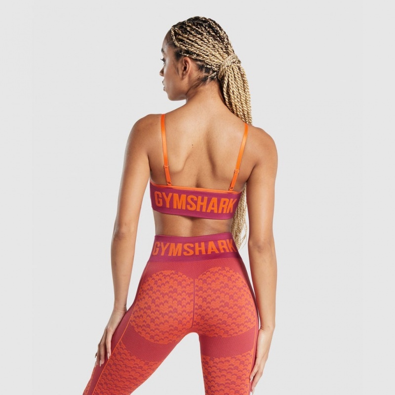 Sujetador Deportivo Gymshark WTFlex Seamless Tiras Chevron | 58HLXOTWA