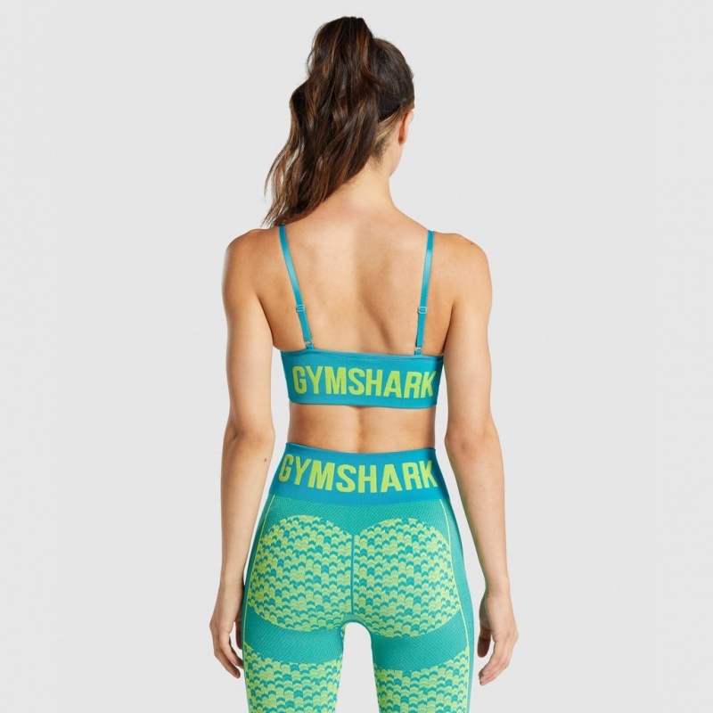 Sujetador Deportivo Gymshark WTFlex Seamless Tiras Chevron | 18CORIKVS