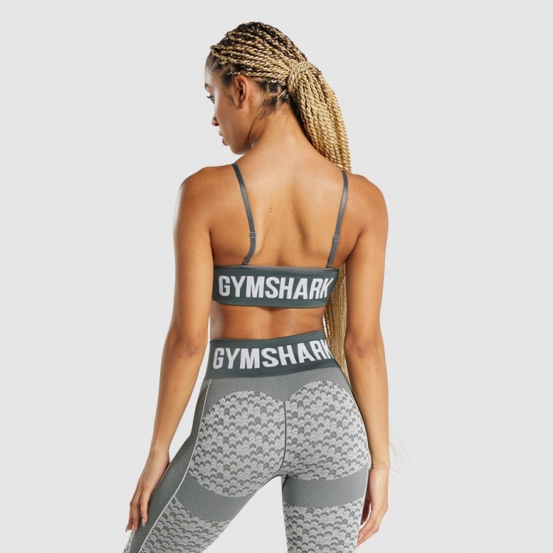 Sujetador Deportivo Gymshark WTFlex Seamless Tiras Chevron | 93JGRLHMD