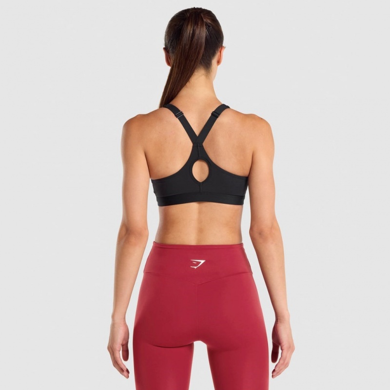 Sujetador Deportivo Gymshark Zip Up Entrenamiento Negras | 84OIWCYXQ