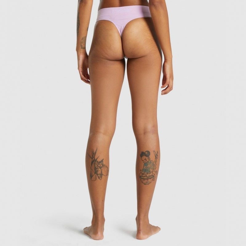 Tanga Gymshark Seamless High Rise Rosas Claro | 58PSIEVBC